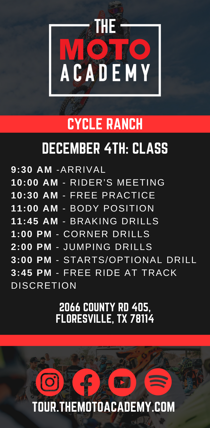 December 4th | Cycle Ranch | Floresville, TX