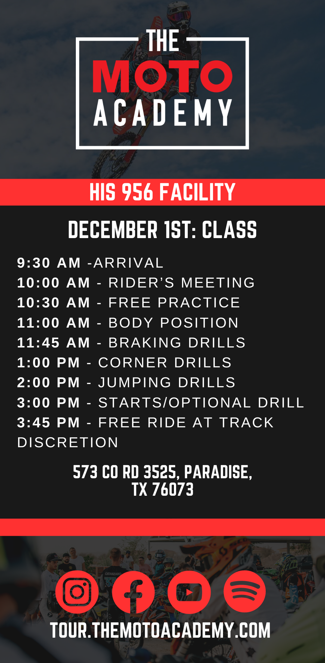 December 1st | His 956 Facility Feat. Ty Masterpool | Paradise, TX